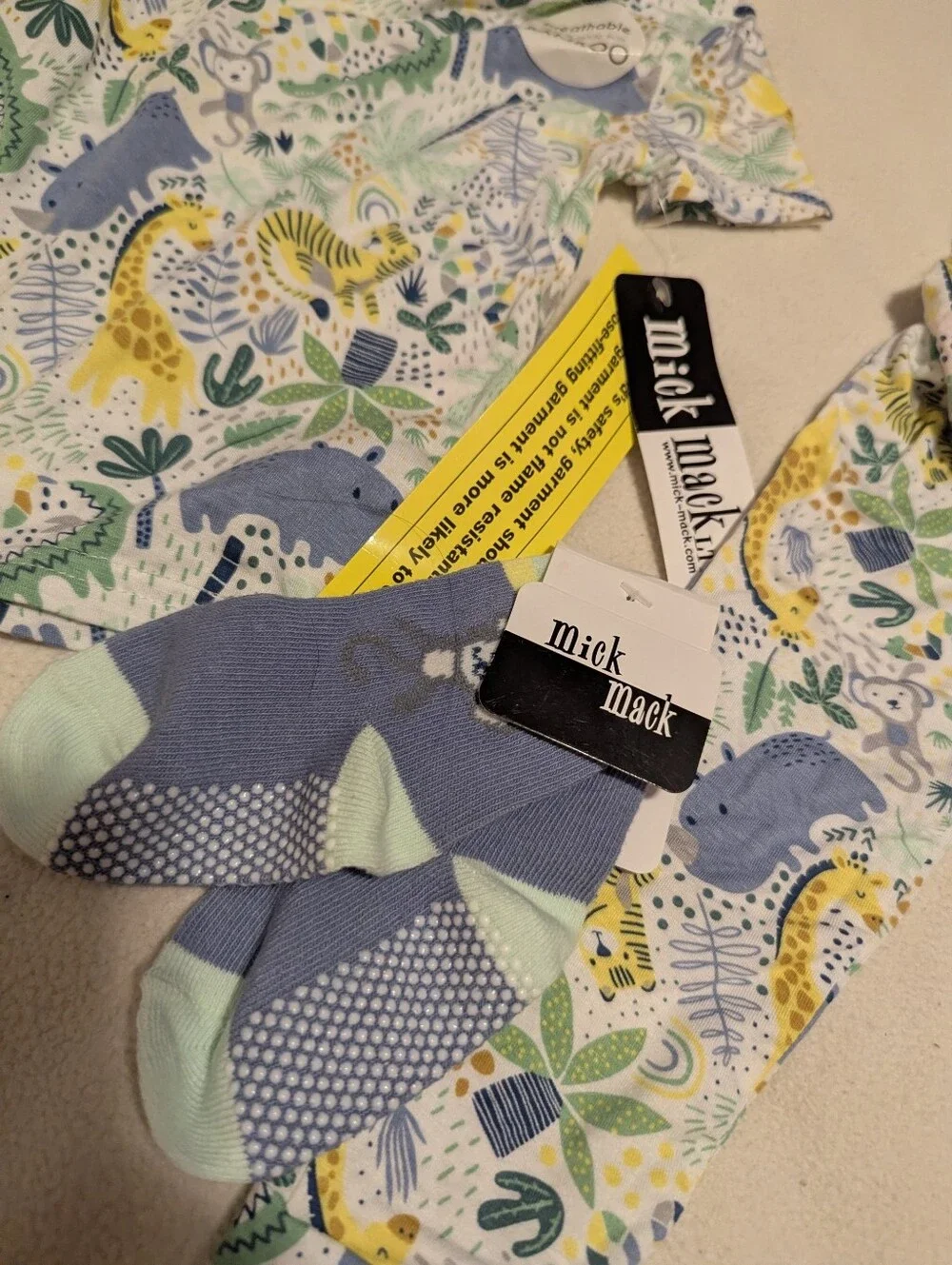 NWT Mick Mack Bamboo 3-Piece Jungle Print Set 24M
